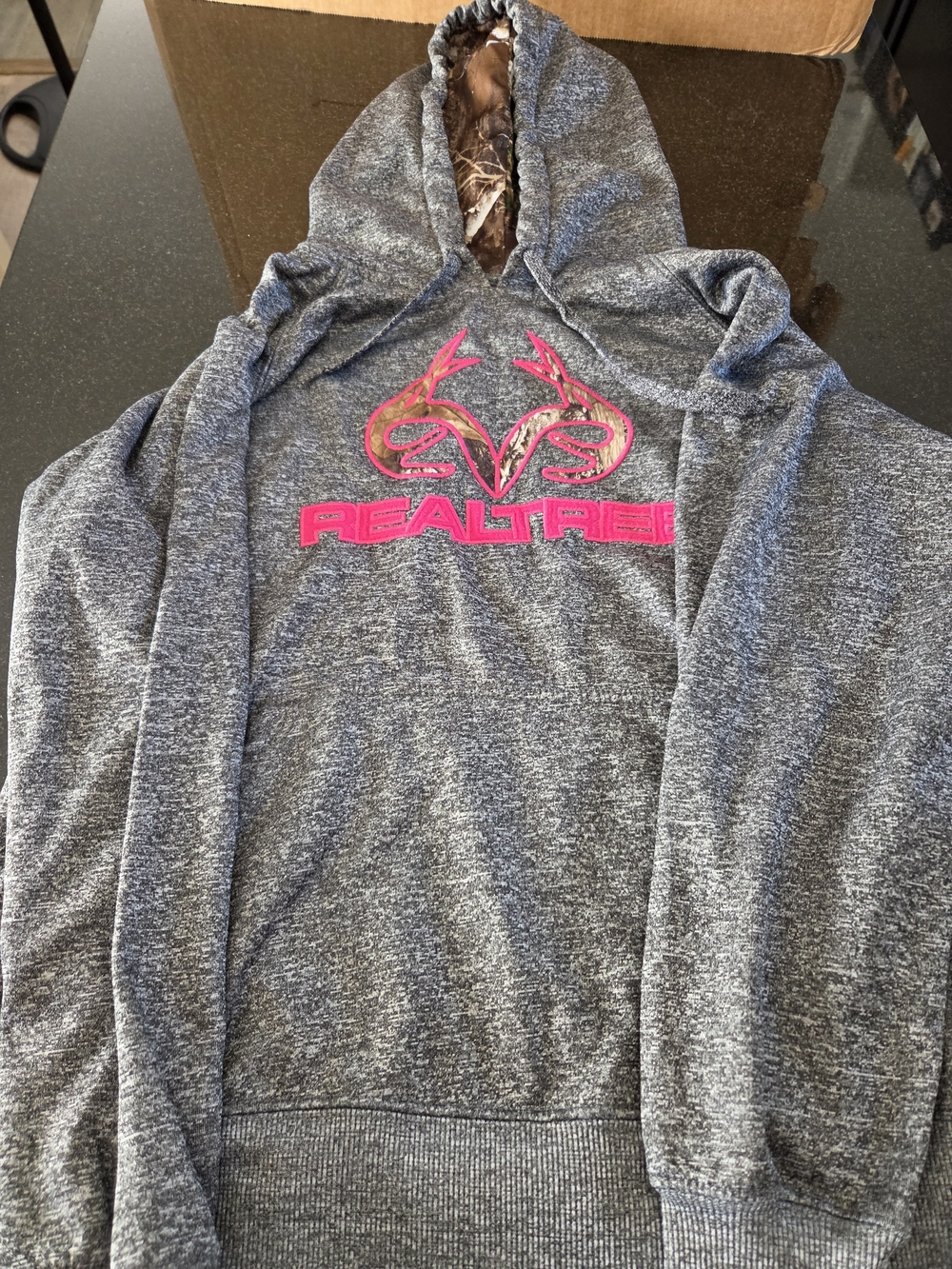 Women's Realtree hooded sweatshirt.